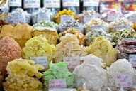 Candied coconut types sold in Ho Chi Minh City