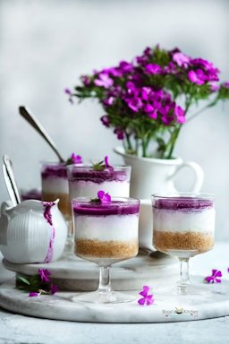 No Bake Jamun Cheesecakes