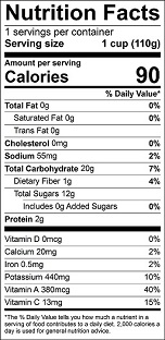 Sweet Potato - Universal Orange (flesh only) - Label