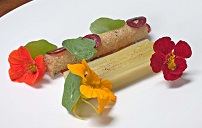 Leek Terrine, Quinoa, Nasturtium